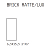 41zero42 Cosmo Керамогранит 6.5х15.5см., универсальный, цвет: Brick Cotto Lux