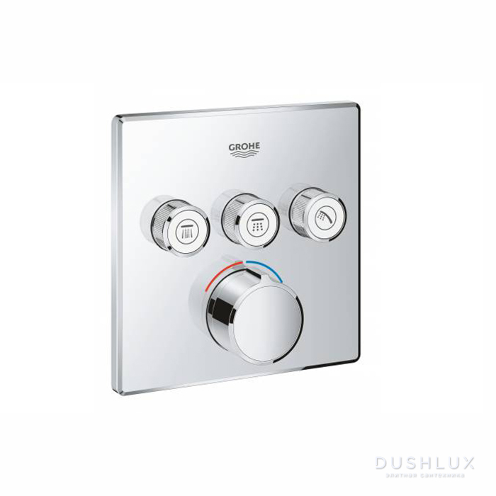 Фото Grohe SmartControl Внешняя часть смесителя на 3 выхода, внешняя часть, цвет: хром