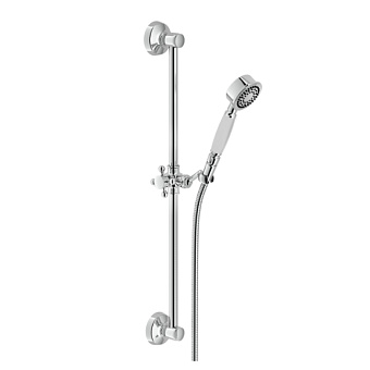 Nobili Free Shower Душевой гарнитур, с ручной лейкой, штангой 60см., шлангом и настенным держателем, цвет: хром