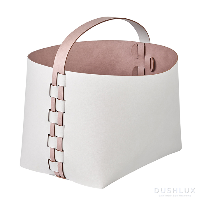 ADJ Корзина Helena, 35x30xH26 см., цвет: устричный/пепельная роза
