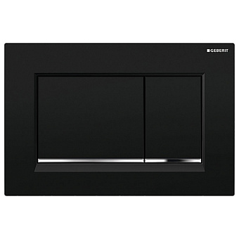 Geberit Omega30 Клавиша двойного смыва, цвет: черный/хром