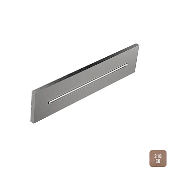 Almar Waterfall Wall Built-In Излив 35x8см., настенный, "водопад", цвет: AISI 316 Stainless Steel