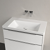 Villeroy&Boch Subway 3.0 Раковина 80х47х16.5см., без отв., подвесная, CeramicPlus, без перелива, цвет: белый камень
