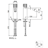 Newform Steel Line Смеситель для биде, 1 отверстие, без донного клапана, цвет: pvd brushed gun metal