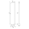 CEA Design MILO360 Смеситель для раковины 110.5см, напольный, цвет: нержавеющая сталь
