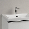 Villeroy&Boch Subway 3.0 Раковина 60х47х16.5см., 1 отв., подвесная, с антигрязевым покрытием CeramicPlus, с переливом, цвет: альпийский белый