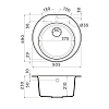 Omoikiri Miya 50-R Кухонная мойка 50.5x21x49см.,встраиваемая, цвет: бежевый