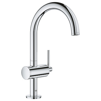 Grohe Atrio New Смеситель для раковины, 1 отв., излив 166 мм, однорычажный, L, цвет: хром