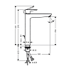 Hansgrohe Talis E Смеситель для раковины 240, на 1 отв, с донным клапаном, излив 183мм, h234мм, цвет: золото