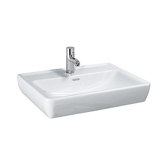 Laufen Pro Раковина 55x48x11,5см, подвесная/накладная с 1 отв., c переливом, цвет: белый