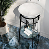 Kerama Marazzi Cono Консоль 44x77см., металлическая, напольная, цвет: черный матовый