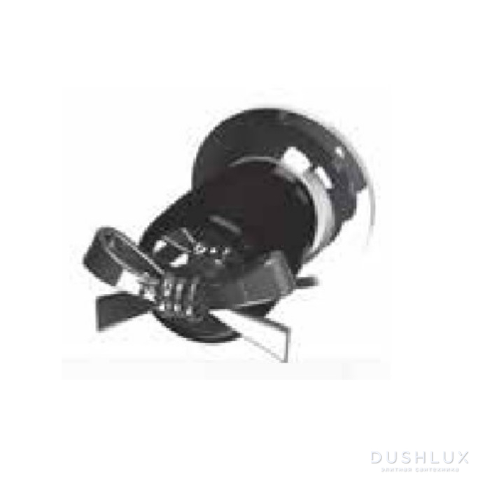 Petracers Aquadolce, Отсекающий кран, на черном матовом, цвет: хром ( R ...