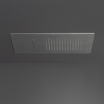 CEA Design FREE IDEAS Верхний душ 55х40см, встраиваемый, 2 режима, Rain jet, Waterfall jet, цвет: нержавеющая сталь