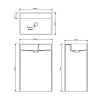 Dea Design Раковина 60x42x90см., напольная, без отв., цвет: grey