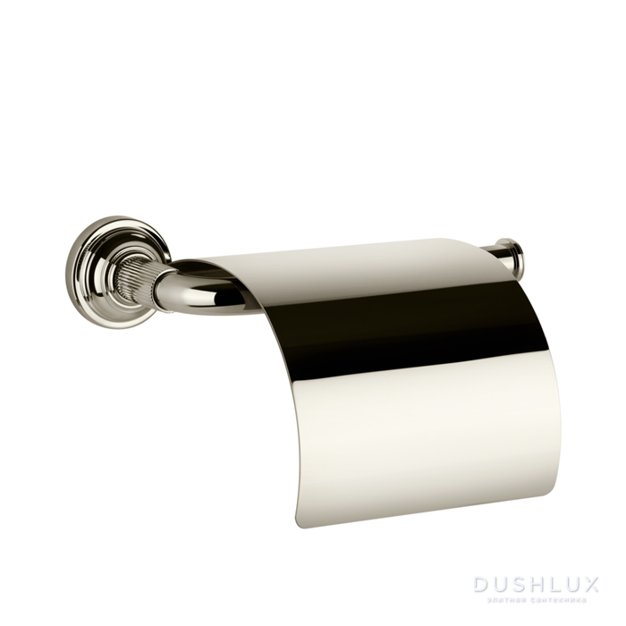 Фото Gessi Venti20 Держатель туалетной бумаги, с крышкой, цвет: Nickel PVD