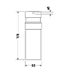 Duravit Starck T Дозатор для мыла, подвесной, цвет: хром