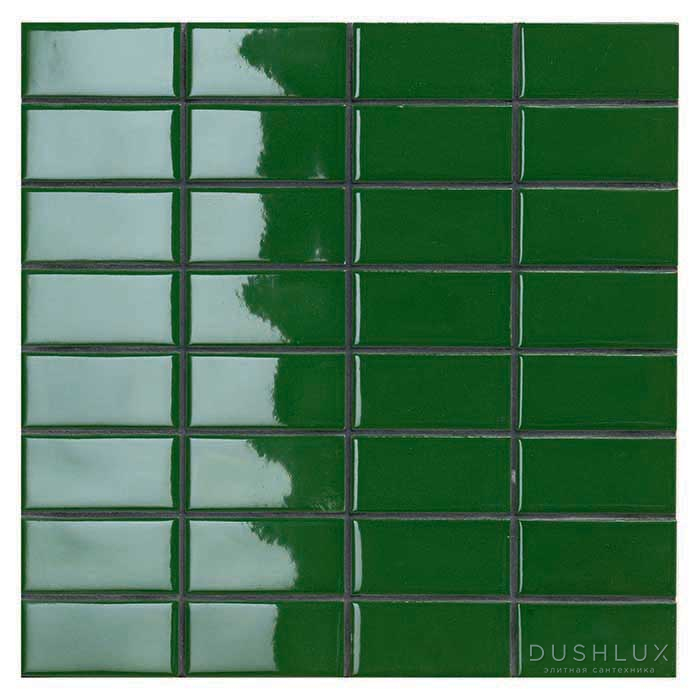 Фото Mutina Din Керамогранит 7.4х15 см, универсальный, цвет: dark green glossy