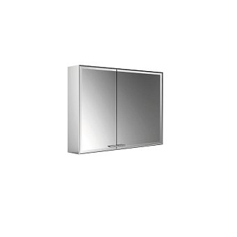 EMCO Prestige2 Зеркальный шкаф 88.7x63.9см., настенный, LED-подсветка, 2 двери, 2 полки, розетка, правый, без EMCO light system
