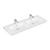Villeroy&Boch Subway 2.0 Раковина 130х47 см, 2 отв., двойная, с переливом, цвет: белый
