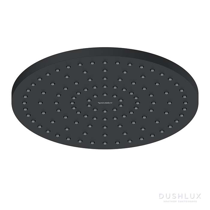 Фото Duravit Shower Верхний душ Ø25 см, 1 режим, настенный/потолочный, цвет: черный матовый