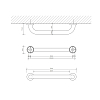 Decor Walther Basic WGF Поручень, подвесной, цвет: хром