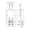 Axor Universal Shower Скрытая часть верхнего душа, цвет: хром