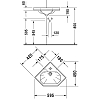 Duravit 1930 Раковина 59x45x19.5см., подвесная, 1 отв., цвет: белый