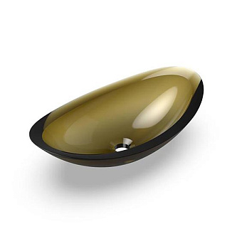 Knief Charm Shape Раковина 58.1x33.1x16.9см., накладная, без отв., из полимерного материала, цвет:  Pyrit # 030