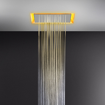 Gessi Afilo Верхний душ 50x50cм., потолочный, режимы: тропический ливень, хромотерапия, в комплекте с пультом д/у, цвет: белый
