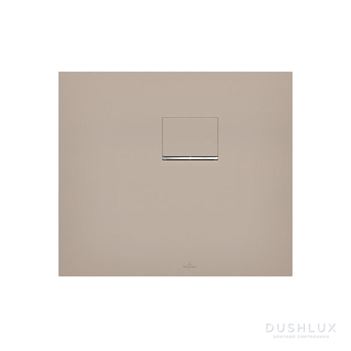 Фото Villeroy&Boch Squaro Infinity Душевой поддон 80х75х4см., Quaryl®, монтаж справа, цвет: Brown