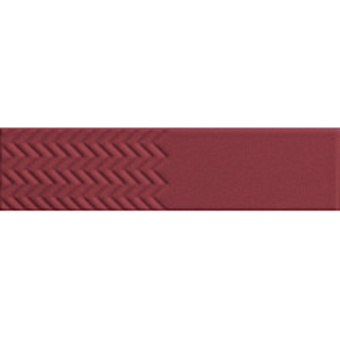 41zero42 Biscuit Керамическая плитка 5x20см., настенный, цвет: Waves Bordeaux