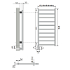 Neoinox Eco Полотенцесушитель 94x53см, электрический, тэн, цвет: хром