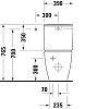 Duravit Bento Starck Box Унитаз-моноблок 39.5x60 см, с сиденьем, бачок 0946102005, HygieneGlaze, цвет: белый глянцевый
