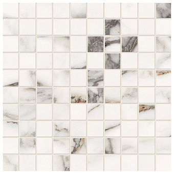 Provenza Unique Marble Керамогранит 30x30x0.95см, глазурованный, универсальная, цвет: Mosaico Paonazzette Silktech