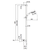 Carimali Duplex Душевая штанга, ручной душ, шланг 150см., цвет: хром
