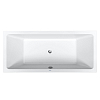 Duravit D.1 Ванна прямоугольная, встроенная, с двумя наклонами спинки, акрил, цвет: белый