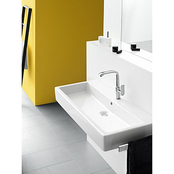 Hansgrohe Metris Смеситель для раковины  с донным клапаном, на 1 отв., поворотный излив 155мм, h230мм, цвет: хром