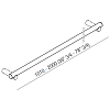 Agape Dot line Поручень, длина от 1010 до 2000мм, цвет: натуральный дуб