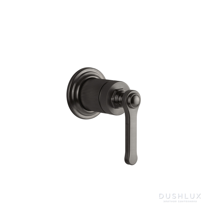 Фото Gessi Venti20 Смеситель для душа, встраиваемый, цвет: Black Metal Brushed PVD