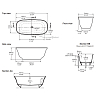 Victoria+Albert Amiata Ванна 151.9х72.6х55см., отдельностоящая, цвет: белый