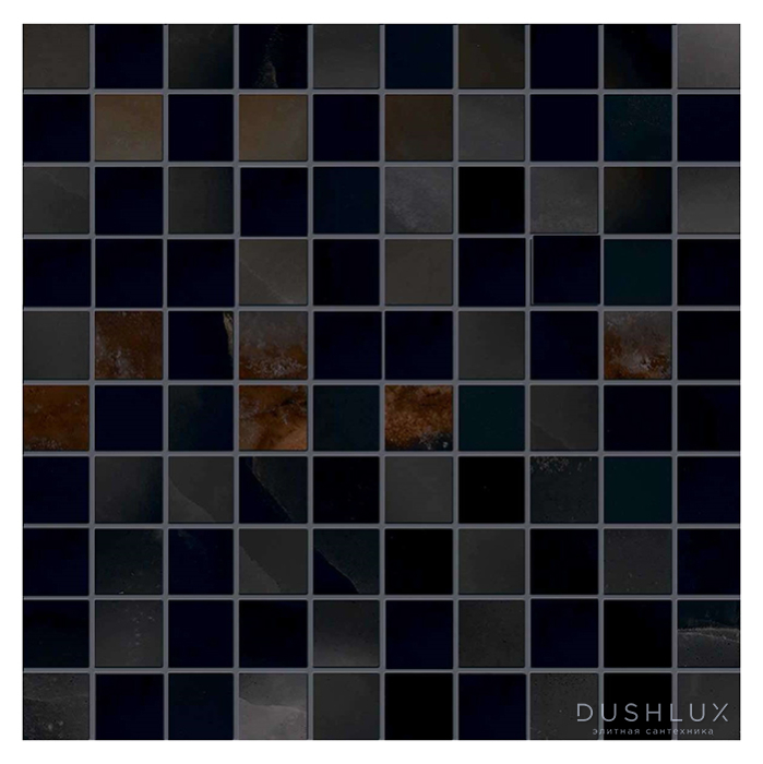 Фото Emilceramica Tele DI Marmo Onyx Керамогранит 30x30x0,95см, универсальная, глазурованный, цвет: Mosaico Onyx Black Silktech