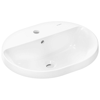 Hansgrohe Xuniva U Раковина 55x45см., 1 отв., встраиваемая, цвет: белый