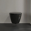 Villeroy&Boch Subway 2.0 Унитаз 37х56х36.5см., подвесной, DirectFlush, CeramicPlus, цвет: Ebony
