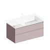 Kerama Marazzi Cubo Тумба 97.8х47х47.5см., подвесная, с ящиками, цвет: мальва матовый
