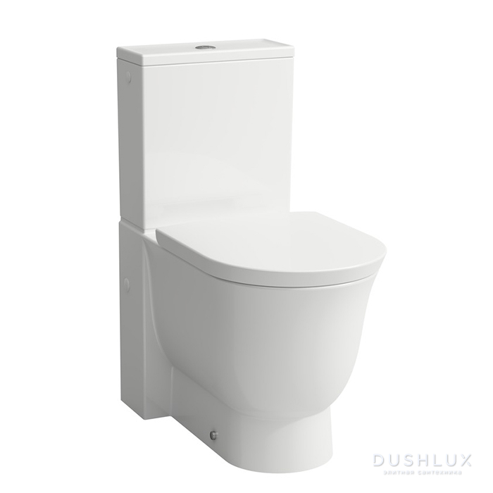 Фото Laufen New Classic Унитаз-моноблок 70x37x43см., безободковый, выпуск универсальный, цвет: белый