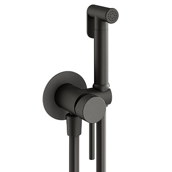 Plumberia Selection IXO Гигиенический душ со смесителем, держателем и шлангом PVC 125см., цвет: графит