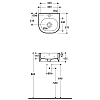 Kerasan Flo Раковина 40x37 см, 1 отв., цвет: белый