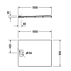 Duravit Stonetto Поддон для душа прямоугольный 100х80х5 см, DuraSolid® Q, цвет: Антрацит