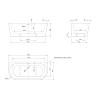 Knief Wall Corner Ванна пристенная 165x75х58см., с щелевым переливом, без сл-перелива, цвет: белый глянцевый