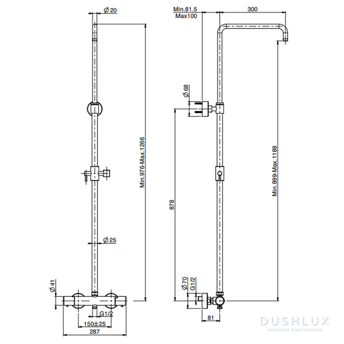Carlo Frattini Wellness Душевая стойка: смеситель для душа ...